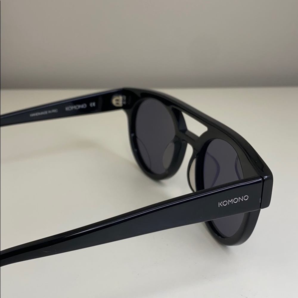 Komono New Dreyfuss Glossy Black Sunglasses - Picture 8 of 16